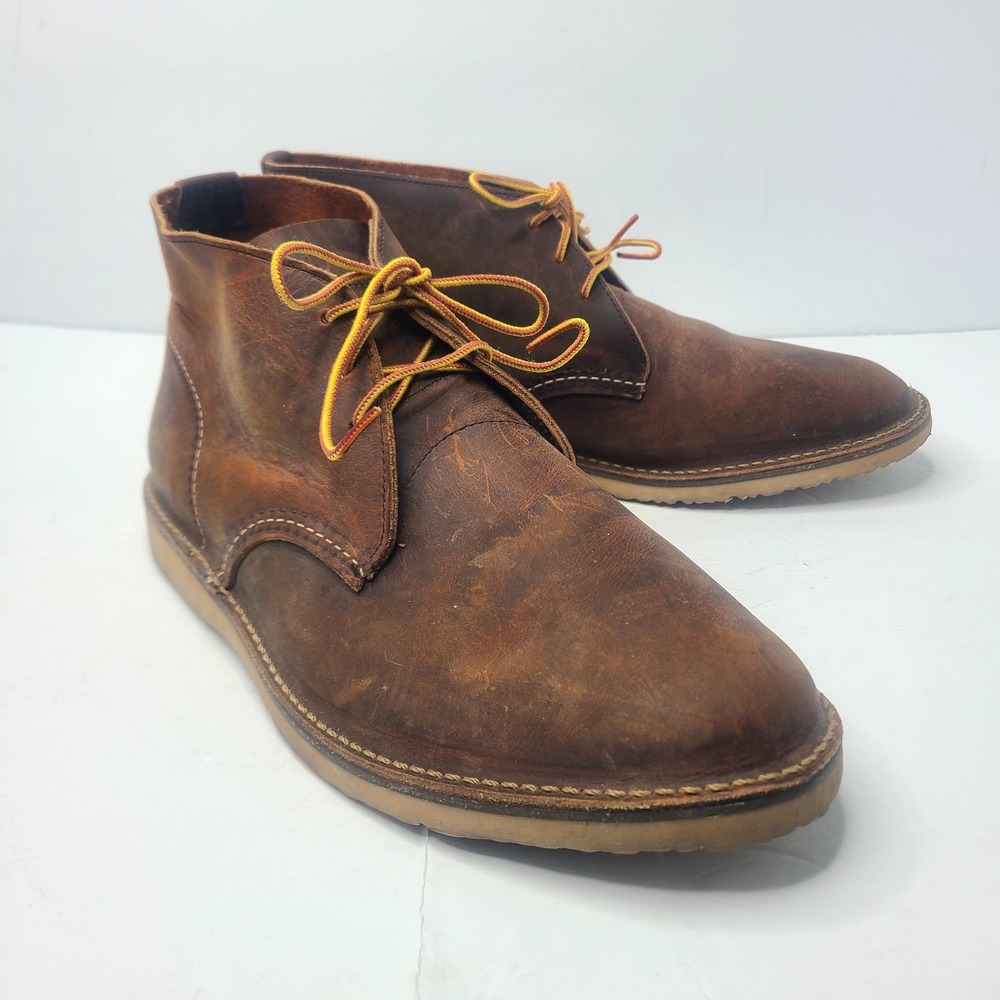 Red Wing Heritage 3322 Weekender Chukka Boots Brown Leather Men's Size 12 D